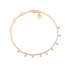 Rose Gold Bezel Diamond Bracelet