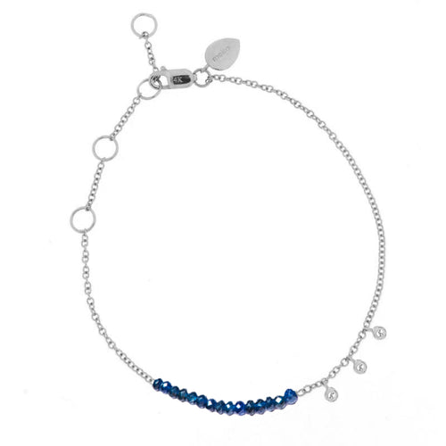 blue sapphire diamond bracelet