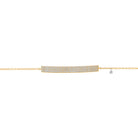 delicate diamond bar bracelet