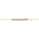 delicate diamond bar bracelet