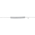 delicate diamond bar bracelet