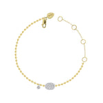 Diamond Charm Spot Chain Bracelet