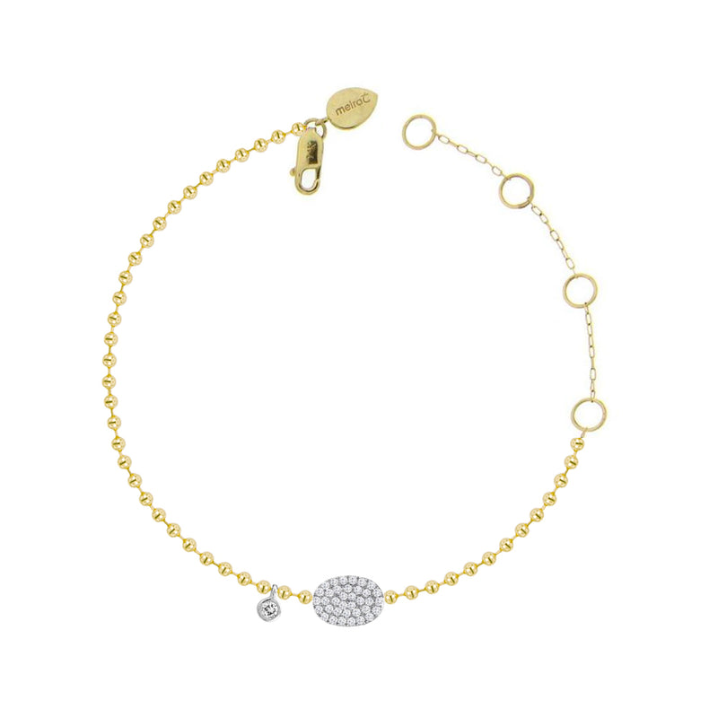 Diamond Charm Spot Chain Bracelet