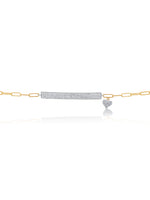 Meira T Yellow Gold Paper Clip Bar Bracelet