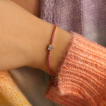 Rose Gold Ruby & Diamond Heart Tennis Bracelet ONLINE EXCLUSIVE