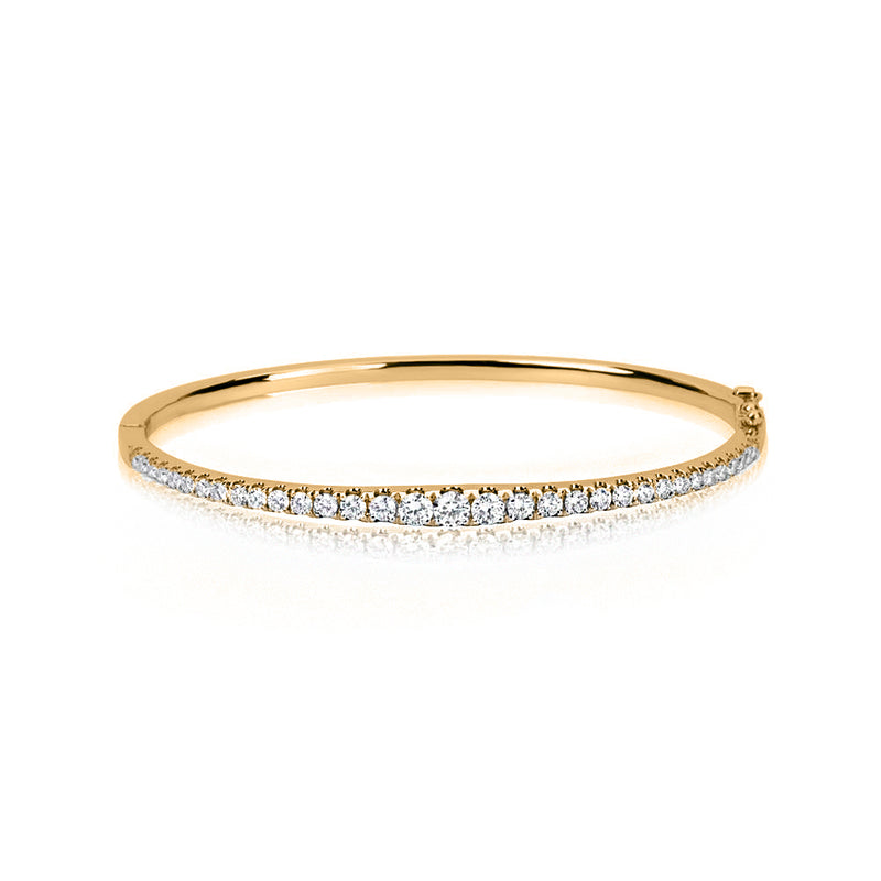 The Drop 6 | Rose Gold 1.6 Carat Graduated Diamond Bangle Bracelet ONLINE EXCLUSIVE