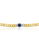 Cuban Chain And Evil Eye Bracelet