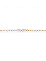 Yellow Gold Diamond Bezel Bracelet