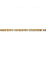 Yellow Gold and Diamond Square Bracelet- ONLINE EXCLUSIVE