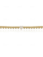 Yellow Gold and Diamond Hearts Bracelet-ONLINE EXCLUSIVE