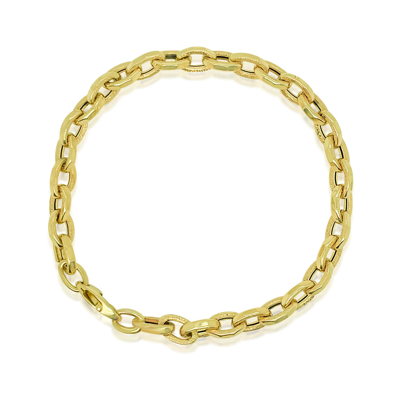 Yellow Gold Chain Bracelet