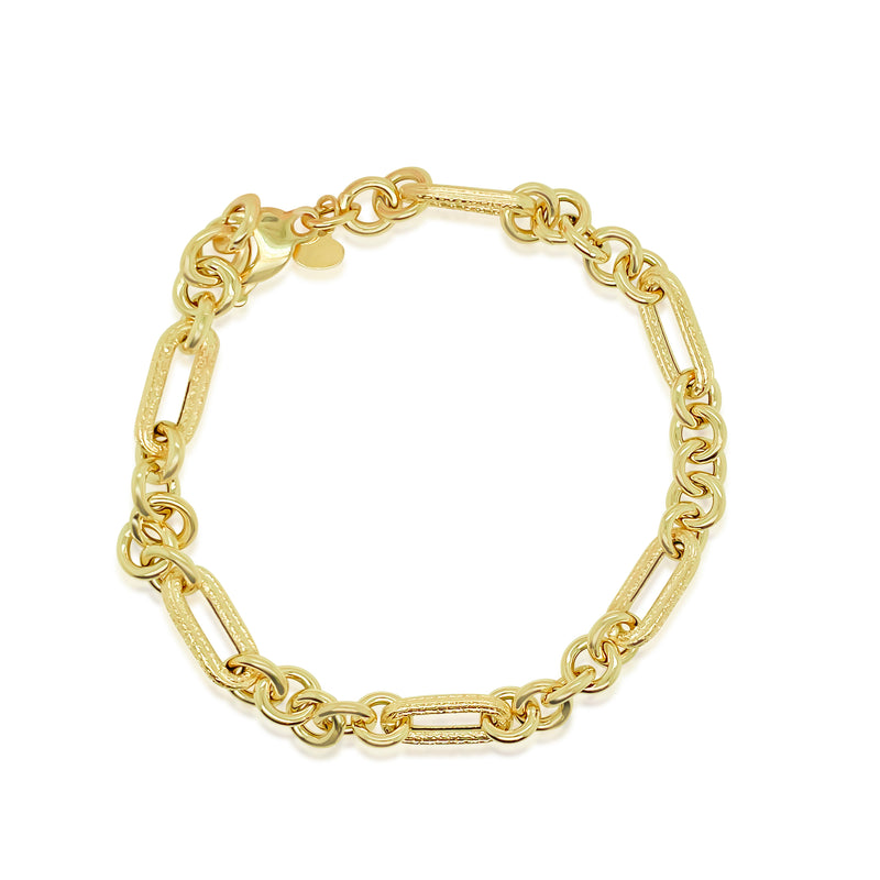Yellow Gold Multilink Chain Bracelet