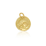 Yellow Gold Ancient Rome Coin Charm-20 mm