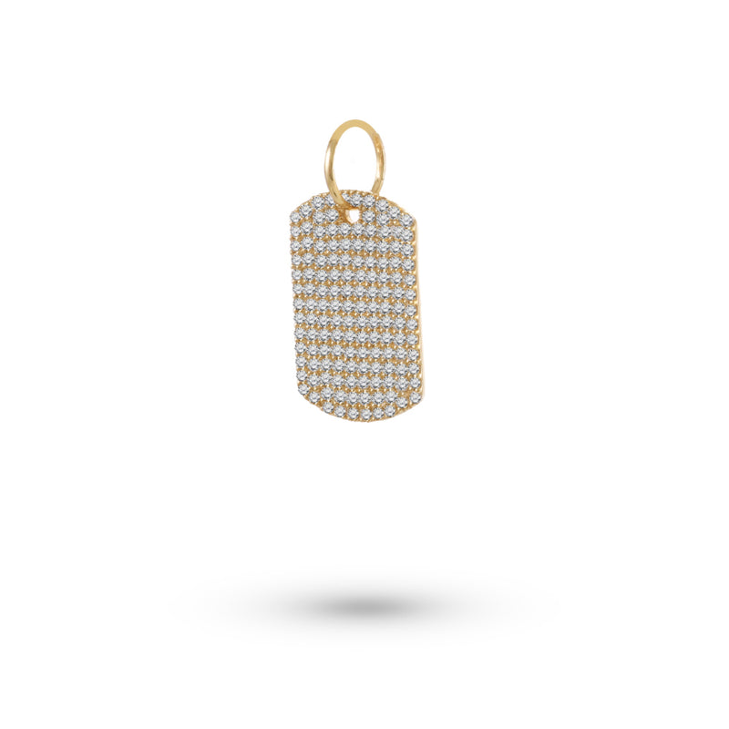 Dog Tag Diamond Charm