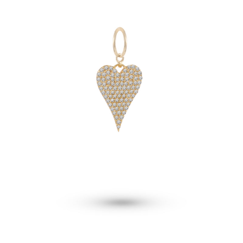 Heart Diamond Charm