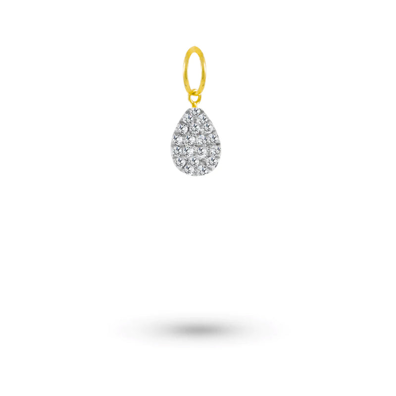 Diamond Pear Charm