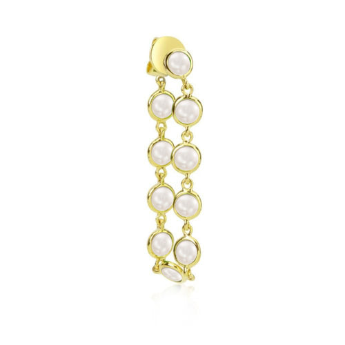 Sisterly Style Pearl Chain Earring 