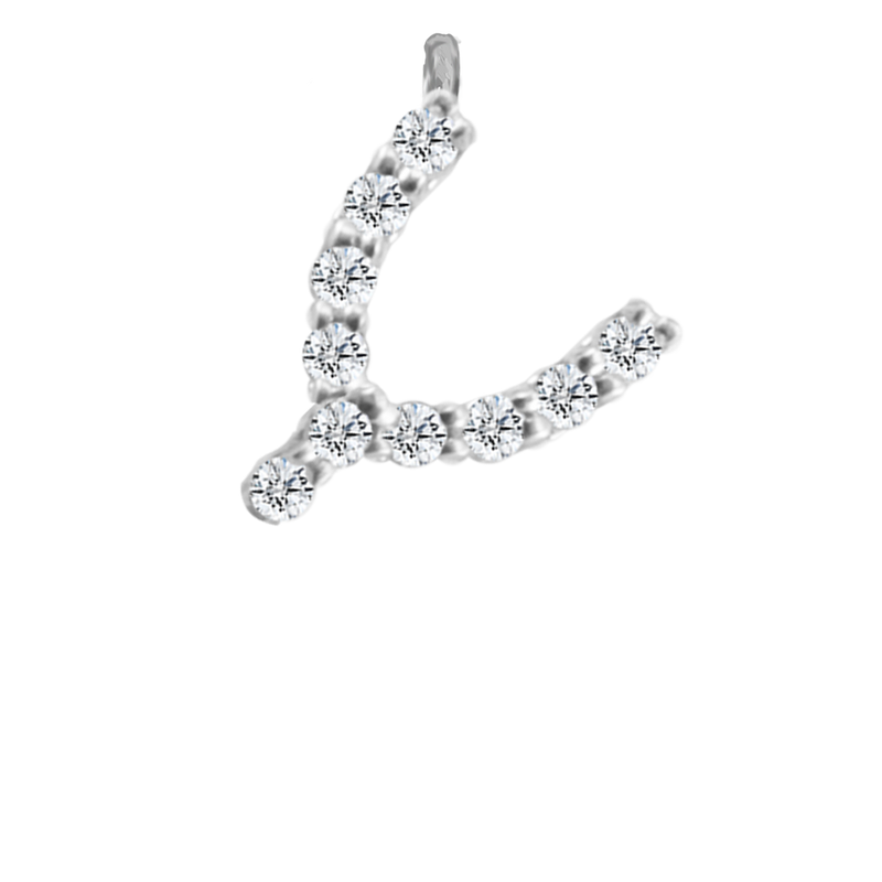 White gold wishbone