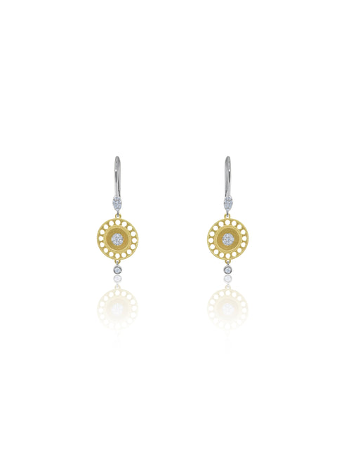 Yellow Gold Antique Style Earrings