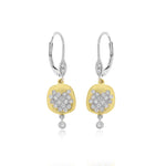 Pave Diamond Drop Earrings