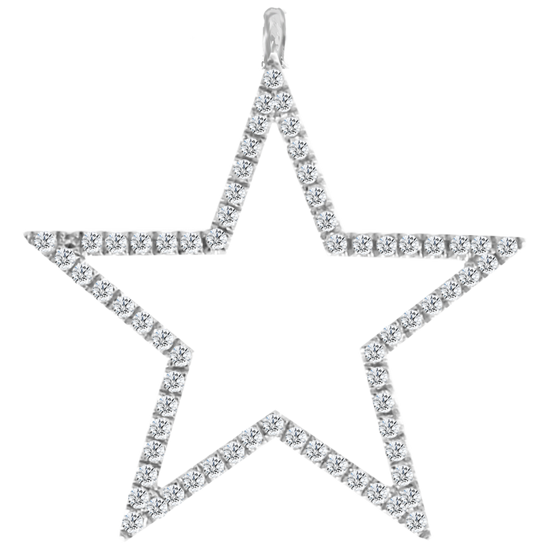 Diamond White Gold Gold Star