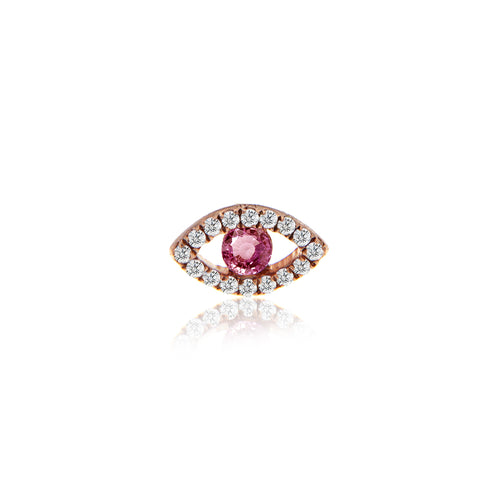 pink sapphire stud-Meira T 