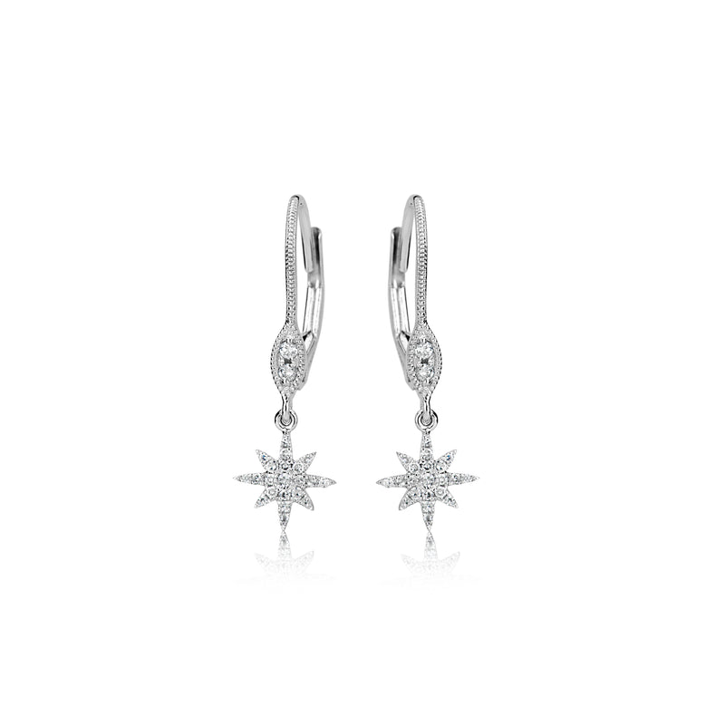 Diamond Starburst Earrings