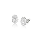 white gold oval diamond studs