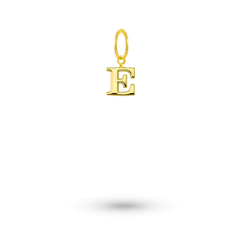 Yellow Gold Initial Charm