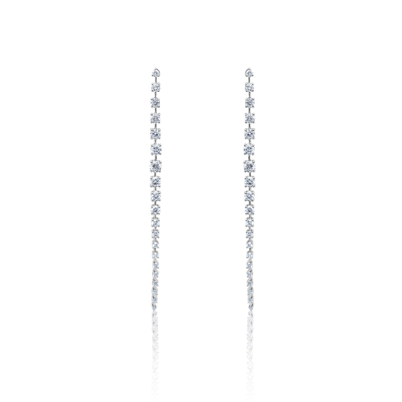 Statement Drop Diamond Earrings