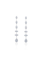 14 Kt Yellow Gold And .61 Ct Diamond Geometric Earrings