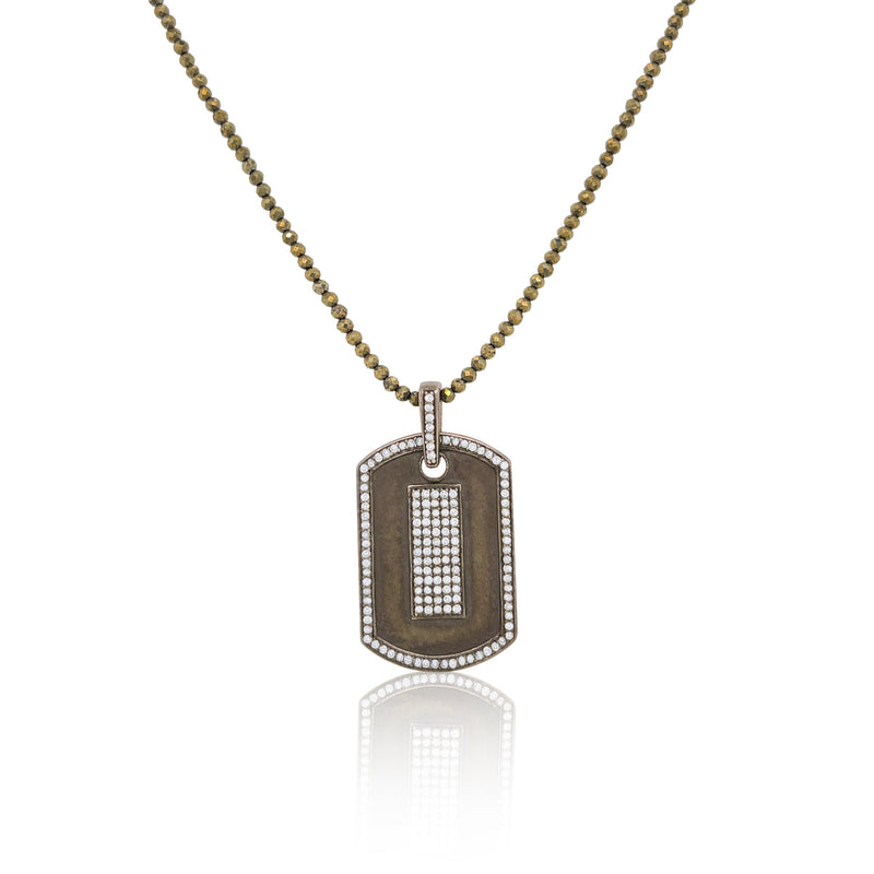 Military Diamond Short Necklace