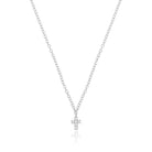white gold cross necklace with diamonds