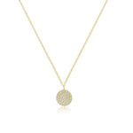 Diamond Disc Necklace