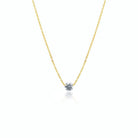 Solitaire Drilled Diamond Necklace