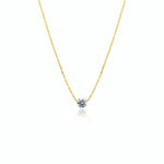 Solitaire Drilled Diamond Necklace