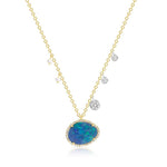 Opal with Pearls and Diamonds 