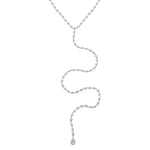 Meira T Diamond Bezel Chain Necklace With Pave Charm