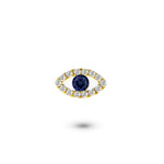 Custom Shaker | Evil Eye with Blue Sapphire Center