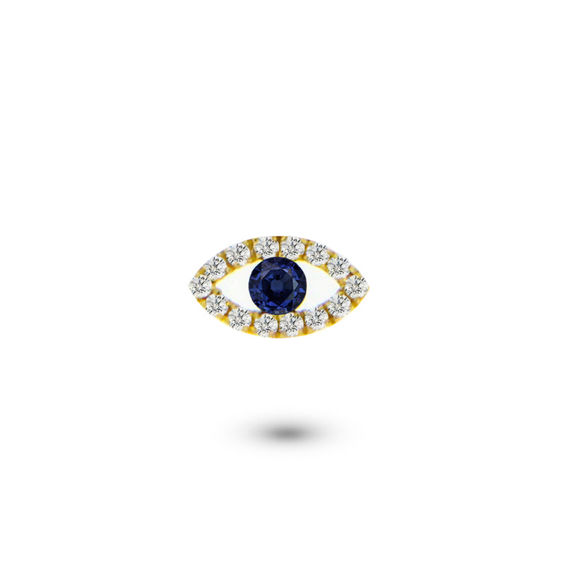 Custom Shaker | Evil Eye with Blue Sapphire Center