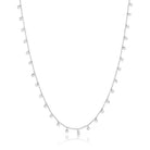 White and Gold Necklace with Diamonds