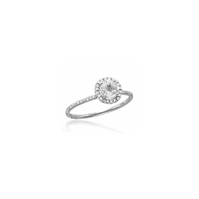 14k Yellow Gold Emerald Diamond Ring  | Meira T