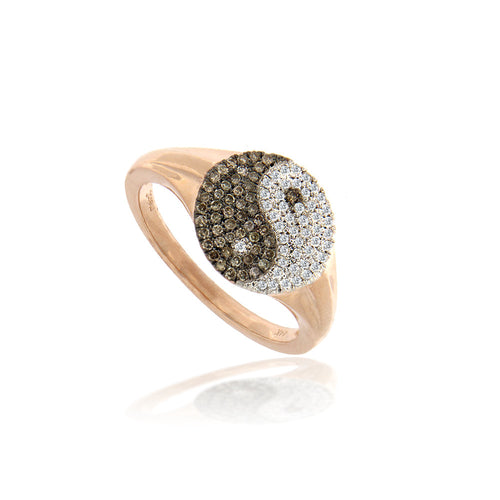 yin yang diamond ring