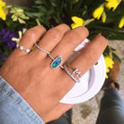 white gold and diamond celestial ring