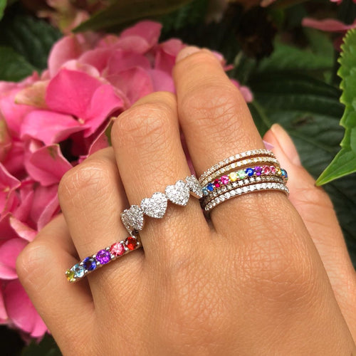 Rainbow Ring Yellow Gold 14kt Yellow Gold