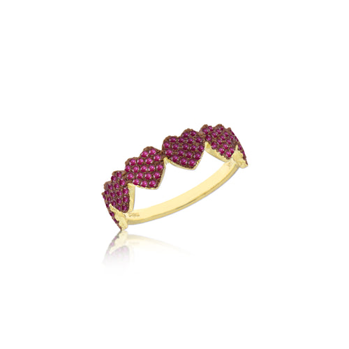 ruby heart ring 