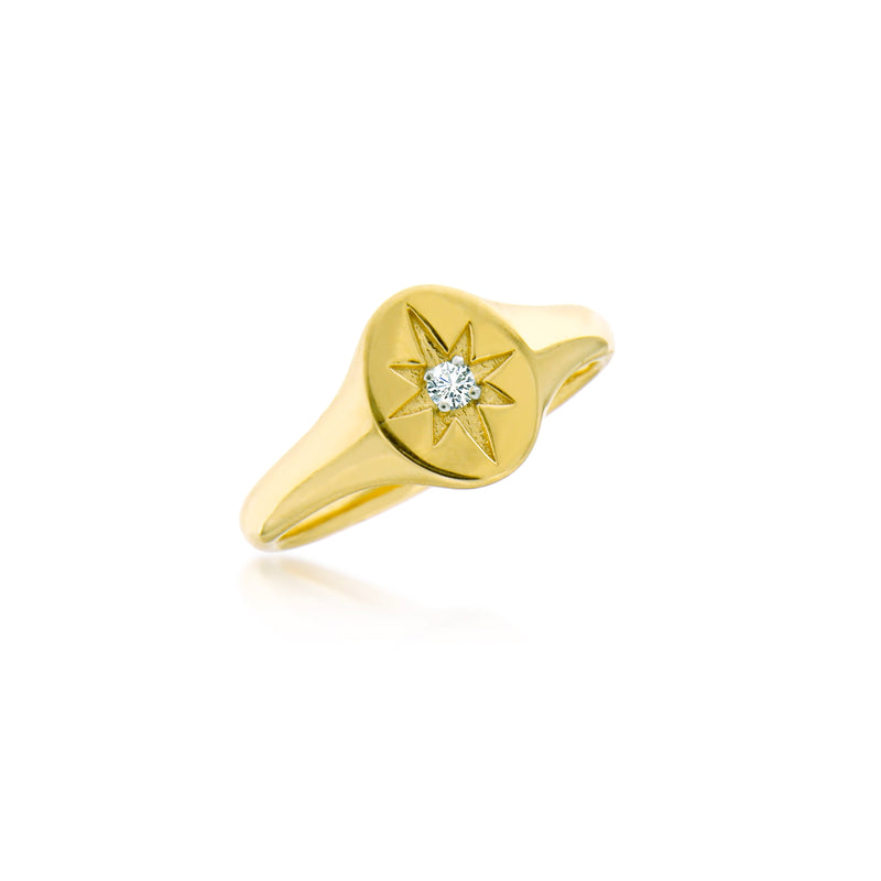 Starburst Signet Ring