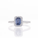 Blue Sapphire Diamond Ring