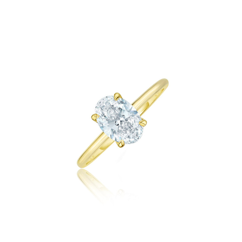 1 Carat Diamond Oval Solitaire Ring (online exclusive) | LAB GROWN *ONLINE EXCLUSIVE*