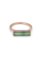 Rose Gold Watermelon Tourmaline Ring